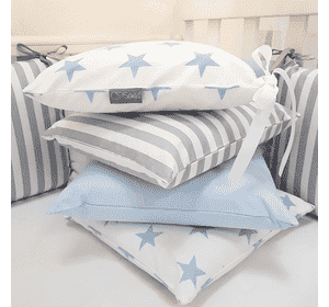 Комплект Маленька Соня Baby Design Premium Stars голубий без балдахіну