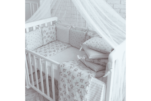 Комплект Маленька Соня Baby Design Premium Прованс м'ята з балдахіном - ЛьвівМаркет Комплект Маленька Соня Baby Design Premium Прованс м'ята з балдахіном - LvivMarket.net