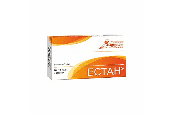 Естан®, свічки по 2,4 г №10 - ЛьвівМаркет Естан®, свічки по 2,4 г №10 - LvivMarket.net