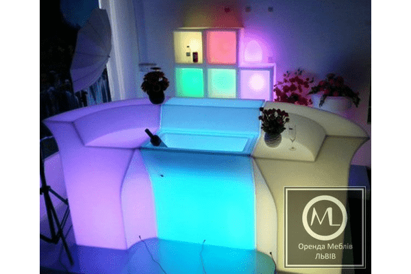 Стійка барна з підсвіткою в оренду - ЛьвівМаркет Стійка барна з підсвіткою в оренду - LvivMarket.net