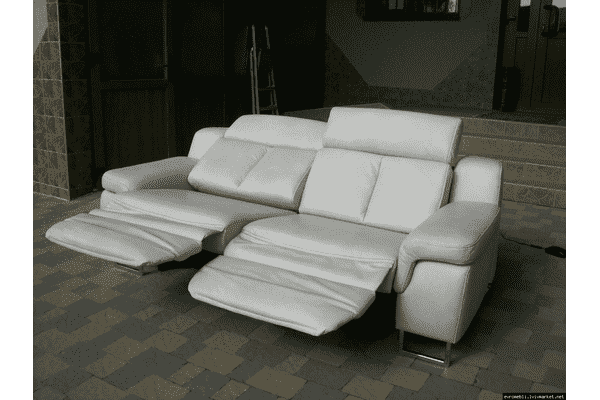 Новий шкіряний диван з функцією релакс (5059) - LvivMarket.net