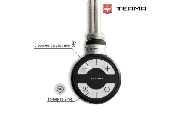 Тен для рушникосушки Terma MOA 200 W, чорний - ЛьвівМаркет Тен для рушникосушки Terma MOA 200 W, чорний - LvivMarket.net
