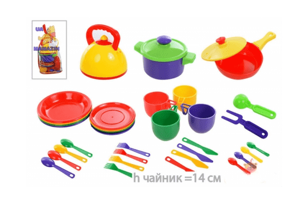 Юніка: Набір посуду 33 предмета - LvivMarket.net