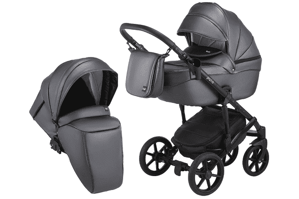 Візок 2 в 1 Bair Polo (Black) шкіра 100% ( 33) - ЛьвівМаркет Візок 2 в 1 Bair Polo (Black) шкіра 100% ( 33) - LvivMarket.net