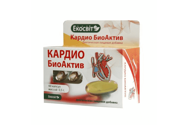 Кардіо БіоАктив,   60 капсул по500 мг - LvivMarket.net