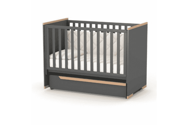 Ліжечко дитяче Верес -Сієтл( з шухлядою та маятниковим механізмом) темно сіре - ЛьвівМаркет Ліжечко дитяче Верес -Сієтл( з шухлядою та маятниковим механізмом) темно сіре - LvivMarket.net