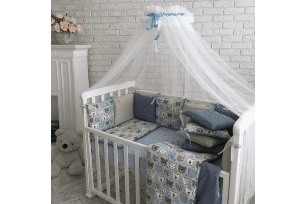 Комплект Маленька Соня Baby Design Premium Ведмедики-мордашки без балдахіну - ЛьвівМаркет Комплект Маленька Соня Baby Design Premium Ведмедики-мордашки без балдахіну - LvivMarket.net