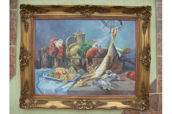 Картина Натюрморт із зайцем,дичиною та фруктами (6223) - LvivMarket.net