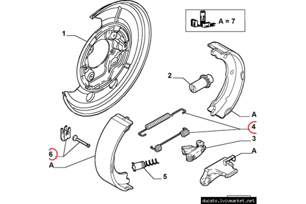 Ремкомплект ручного тормоза Fiat Ducato 244 (2002-2006) 0851Q, 4210851, 7550851, LY1344, 1 987 475 377, SFK386 - ЛьвівМаркет Ремкомплект ручного тормоза Fiat Ducato 244 (2002-2006) 0851Q, 4210851, 7550851, LY1344, 1 987 475 377, SFK386 - LvivMarket.net