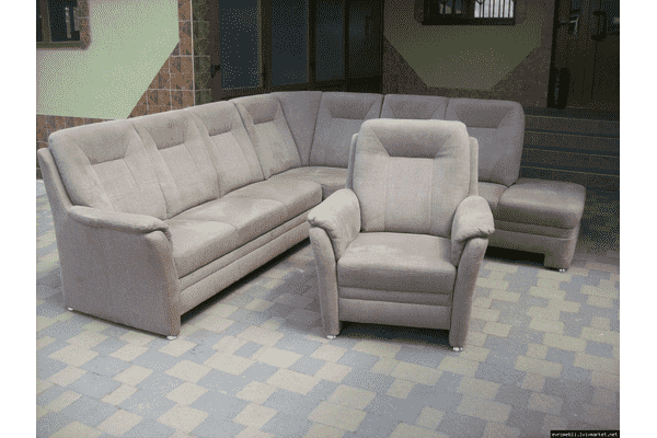 Новий розкладний диван + крісло POLIPOL (5574) - LvivMarket.net