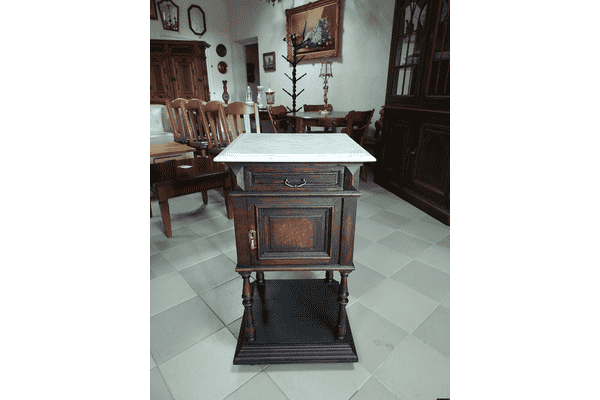 Тумбочка Генрі (дерево,мармур) (6677) - ЛьвівМаркет Тумбочка Генрі (дерево,мармур) (6677) - LvivMarket.net