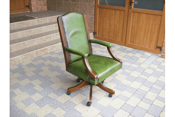 Шкіряне кабінетне крісло. Англія (5783) - LvivMarket.net