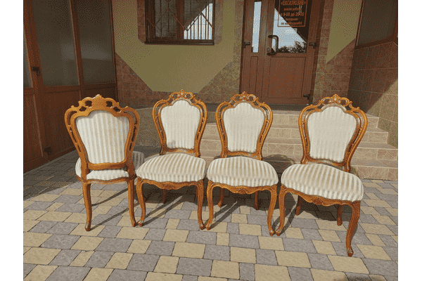 Комплект деревяних стільців Барокко (6679) - ЛьвівМаркет Комплект деревяних стільців Барокко (6679) - LvivMarket.net