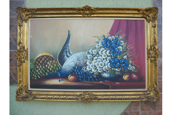 Картина Натюрморт з фазаном і квітами (5902) - LvivMarket.net