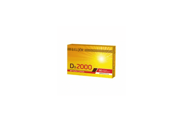 Капсули «Вітамін D3 - 2000» №30 ELIXIR - ЛьвівМаркет Капсули «Вітамін D3 - 2000» №30 ELIXIR - LvivMarket.net