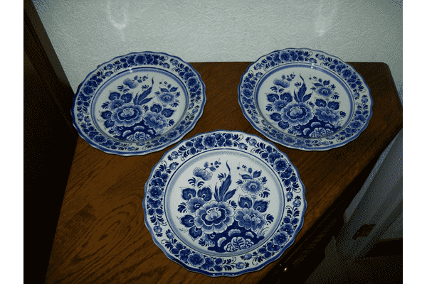 Комплект декоративних тарілок.Квіти.Delfts (4041/4) - ЛьвівМаркет Комплект декоративних тарілок.Квіти.Delfts (4041/4) - LvivMarket.net