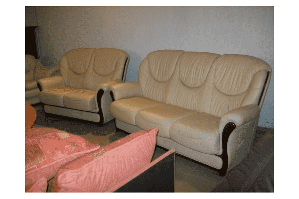 Шкіряний комплект 3+2 з вставками дерева.ОДЕСА - ЛьвівМаркет Шкіряний комплект 3+2 з вставками дерева.ОДЕСА - LvivMarket.net