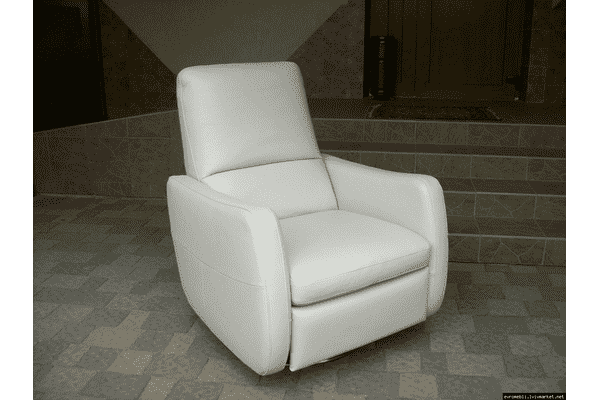 Нове шкіряне крісло-реклайнер Softaly (4407) - LvivMarket.net