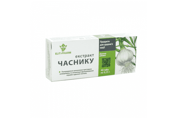 Екстракт часнику № 40 Elit-pharm - ЛьвівМаркет Екстракт часнику № 40 Elit-pharm - LvivMarket.net