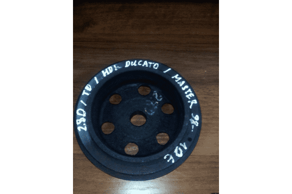 Шкив коленвала демпферный 6 ручейков Fiat Ducato 244 (2002-2006) 2.8JTD 500332292,500312310,99461230,70939710,SK897604,544001510 - ЛьвівМаркет Шкив коленвала демпферный 6 ручейков Fiat Ducato 244 (2002-2006) 2.8JTD 500332292,500312310,99461230,70939710,SK897604,544001510 - LvivMarket.net