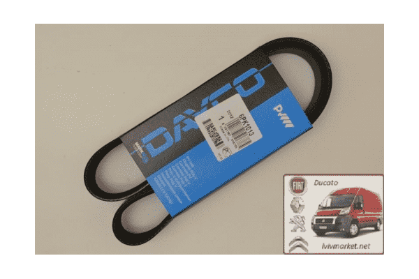Ремень ручейковый 6 PK 1013 Citroen Jumper DAYCO DAY6PK1013 - ЛьвівМаркет Ремень ручейковый 6 PK 1013 Citroen Jumper DAYCO DAY6PK1013 - LvivMarket.net
