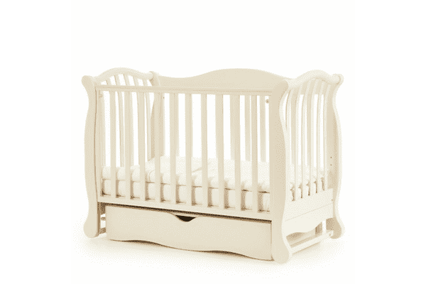 Ліжечко Верес Соня ЛД-19 слонова кістка, маятник з шухлядою - ЛьвівМаркет Ліжечко Верес Соня ЛД-19 слонова кістка, маятник з шухлядою - LvivMarket.net