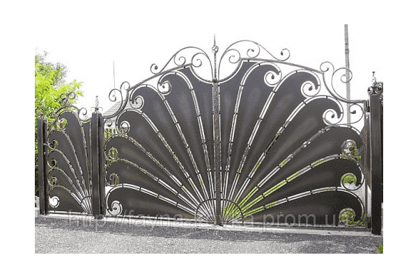 Ковані ворота хвіст павича (12400 грн.) - LvivMarket.net