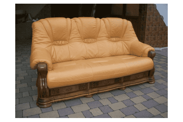 Шкіряний диван на дубовому каркасі (2640) - LvivMarket.net