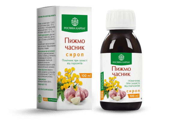 Сироп Пижмо - часник 100 мл - ЛьвівМаркет Сироп Пижмо - часник 100 мл - LvivMarket.net