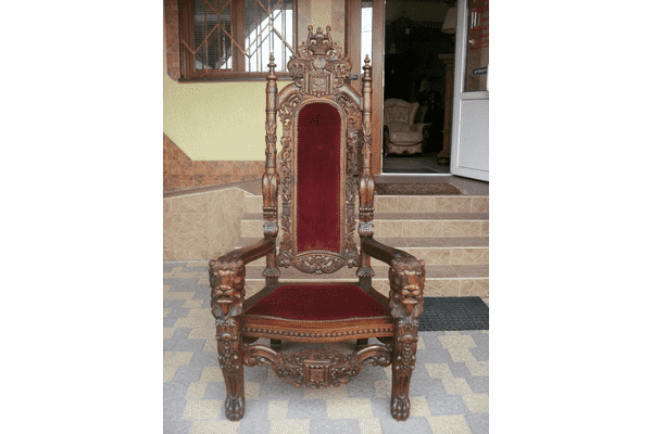 Антикварне крісло-ТРОН (3270) - LvivMarket.net