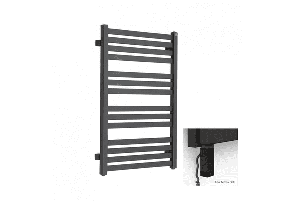 Рушникосушка електрична Terma Marlin 780x430 Black mat, тен ONE - ЛьвівМаркет Рушникосушка електрична Terma Marlin 780x430 Black mat, тен ONE - LvivMarket.net