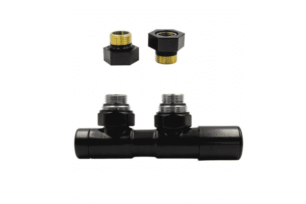 Вентиль ручний Vario Term TWINS 50 mm, Black mat (лівий) - ЛьвівМаркет Вентиль ручний Vario Term TWINS 50 mm, Black mat (лівий) - LvivMarket.net