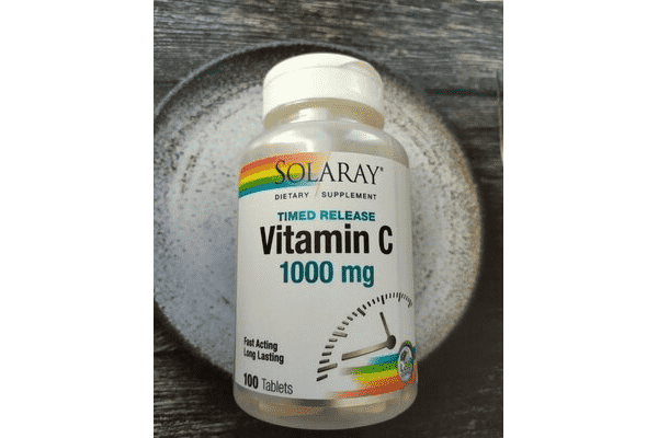 Solaray, Вітамін C поступового вивільнення, 1000 мг, 100 таблеток - LvivMarket.net