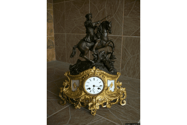 Годинник камінний Вершник (4937) - ЛьвівМаркет Годинник камінний Вершник (4937) - LvivMarket.net