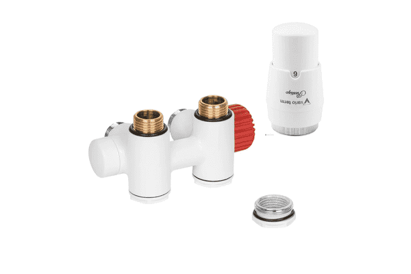 Кран під тен Vario Term Integra DUO White mat, для пiдключення комбiнованої рушникосушки - ЛьвівМаркет Кран під тен Vario Term Integra DUO White mat, для пiдключення комбiнованої рушникосушки - LvivMarket.net