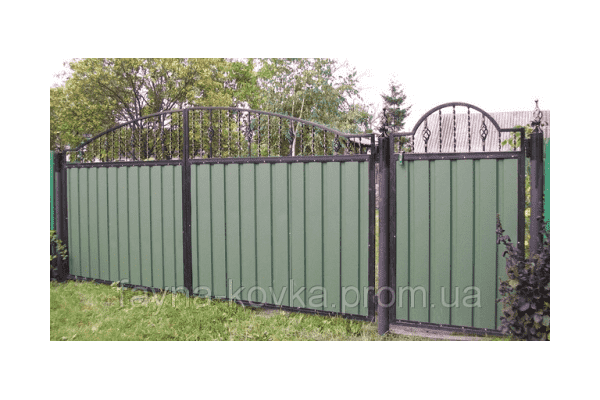 Ворота закриті профнастилом (184) - LvivMarket.net