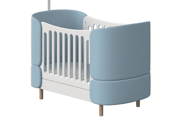 Ліжечко-трансформер Soft від " Мама вклала"-блакитне (з матрацом) - ЛьвівМаркет Ліжечко-трансформер Soft від " Мама вклала"-блакитне (з матрацом) - LvivMarket.net