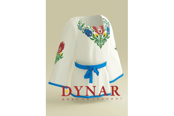 Заготовка жіночої сорочки "Квіткове серце" - LvivMarket.net