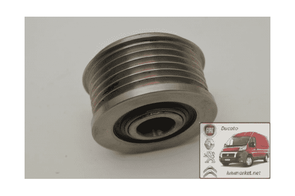 Шкив генератора демпферный 6 ручейковый Фиат Дукато / Fiat Ducato 244 RUVILLE EVR55966 - ЛьвівМаркет Шкив генератора демпферный 6 ручейковый Фиат Дукато / Fiat Ducato 244 RUVILLE EVR55966 - LvivMarket.net