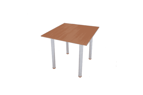 Оренда квадратних деревяних столів з хромованими ніжками - LvivMarket.net