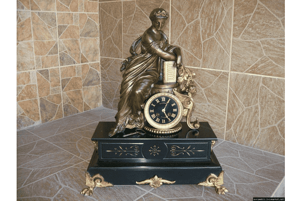 Годинник камінний (камінь,латунь) (4217) - ЛьвівМаркет Годинник камінний (камінь,латунь) (4217) - LvivMarket.net