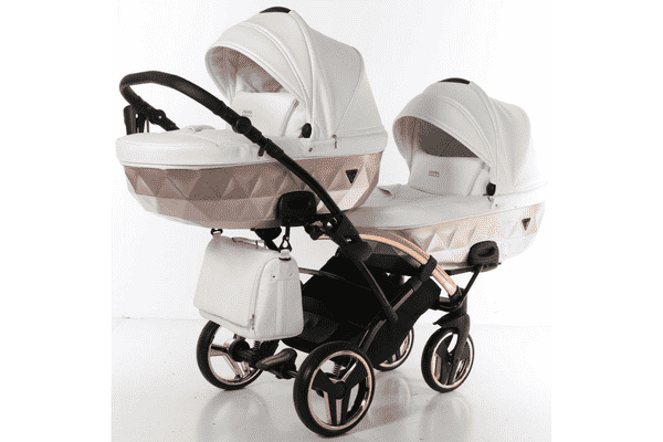 Візок універсальний 2в1 для двійні Junama Mirror Satin Duo Slim 05 - ЛьвівМаркет Візок універсальний 2в1 для двійні Junama Mirror Satin Duo Slim 05 - LvivMarket.net