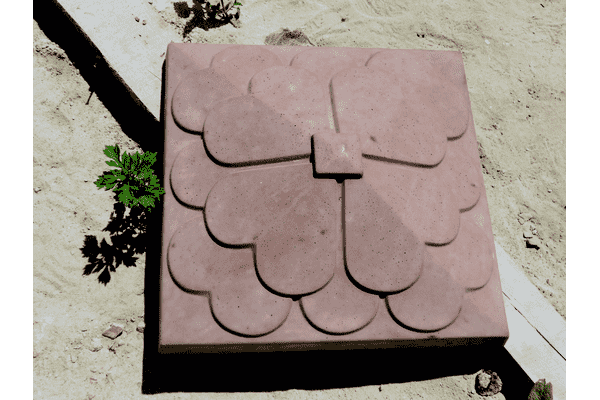 Бетонний дашок ЛУСКА 45х45 - ЛьвівМаркет Бетонний дашок ЛУСКА 45х45 - LvivMarket.net