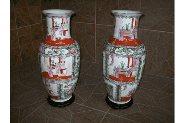 Пара інтерєрних ваз. Фарфор. Китай. (5901) - LvivMarket.net