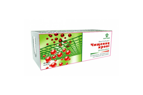 Комплексна дієтична добавка «Очищення крові»№40 Elit-pharm - ЛьвівМаркет Комплексна дієтична добавка «Очищення крові»№40 Elit-pharm - LvivMarket.net