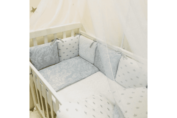 Комплект Маленька Соня Baby Design Premium Корони без балдахіну - LvivMarket.net