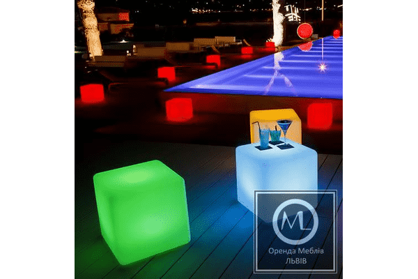 Пуф з підсвіткою в оренду - ЛьвівМаркет Пуф з підсвіткою в оренду - LvivMarket.net