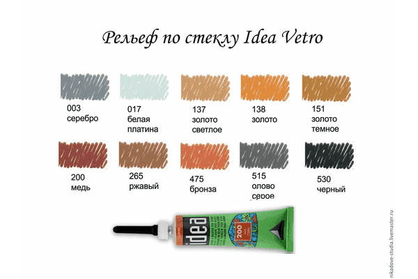 Контур для скла ІДЕА 20мл,чорний - ЛьвівМаркет Контур для скла ІДЕА 20мл,чорний - LvivMarket.net