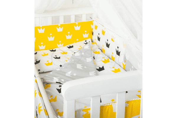 Комплект Маленька Соня Comfort Жовті корони без балдахіну - LvivMarket.net