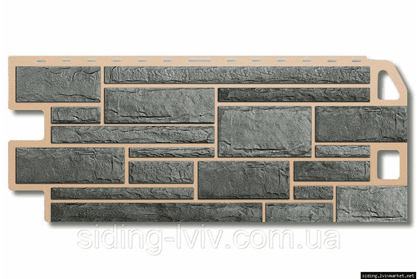 Фасадна панелель під камінь «Камінь сірий» Альта Профіль цокольний сайдинг - ЛьвівМаркет Фасадна панелель під камінь «Камінь сірий» Альта Профіль цокольний сайдинг - LvivMarket.net